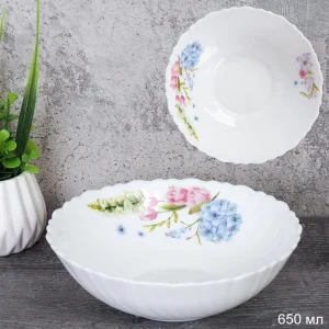 Салатник 7" 17,5см Гортензия стеклокер.