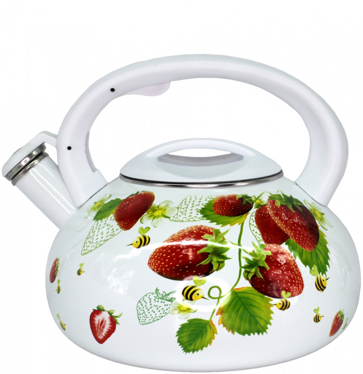 Чайник Клубника 3,0л эмаль