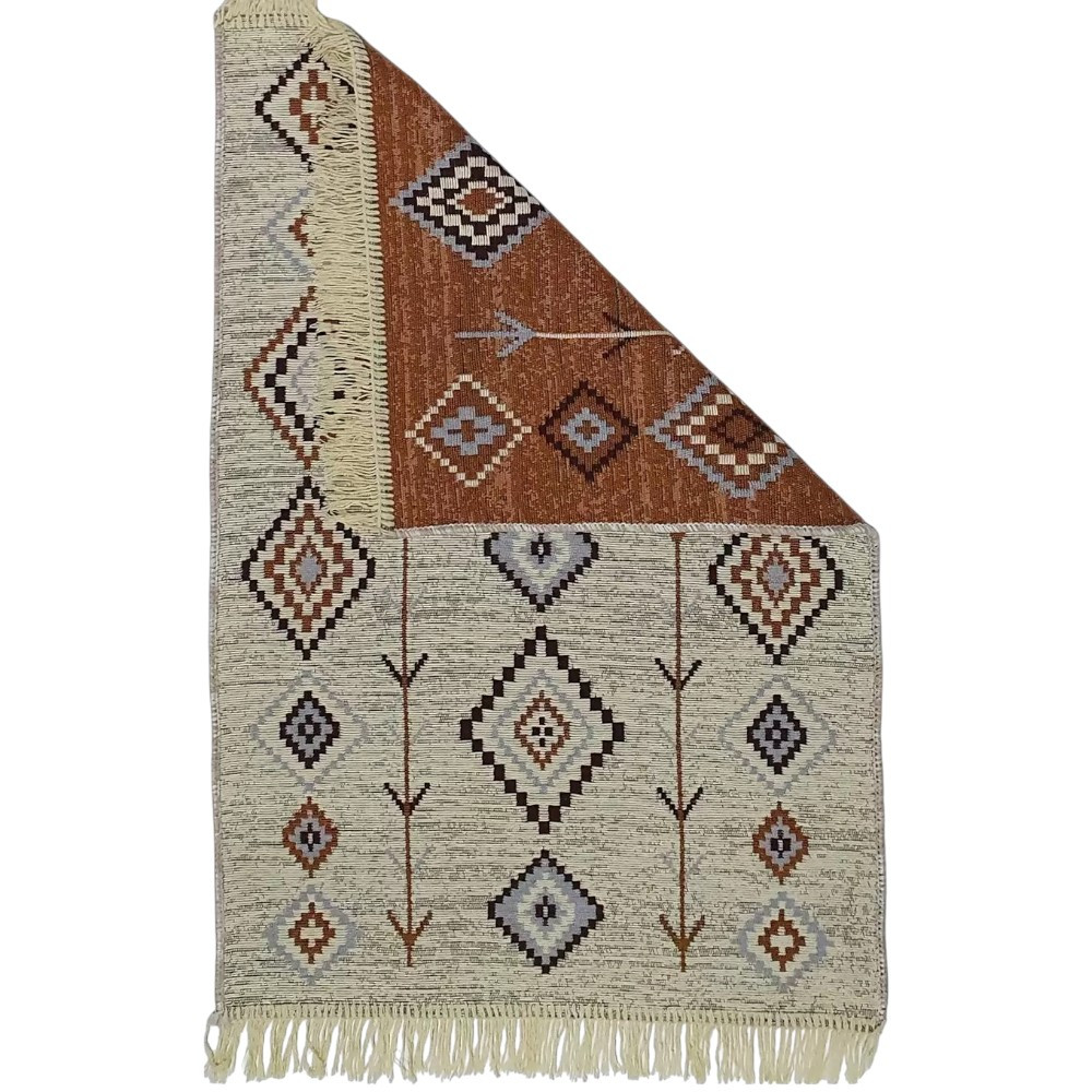 Коврик напольный хлопковый 60х90см Kilim GOLD бежевый