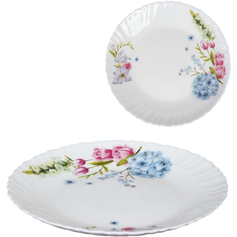 Тарелка 7,5" тонкая LHP75 Гортензия стеклокер.