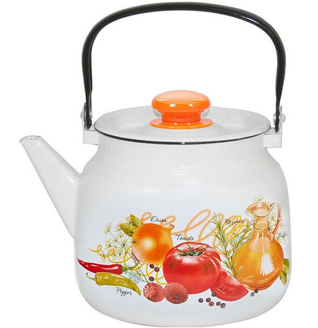 Чайник эмаль 3,5л Итальянская кухня