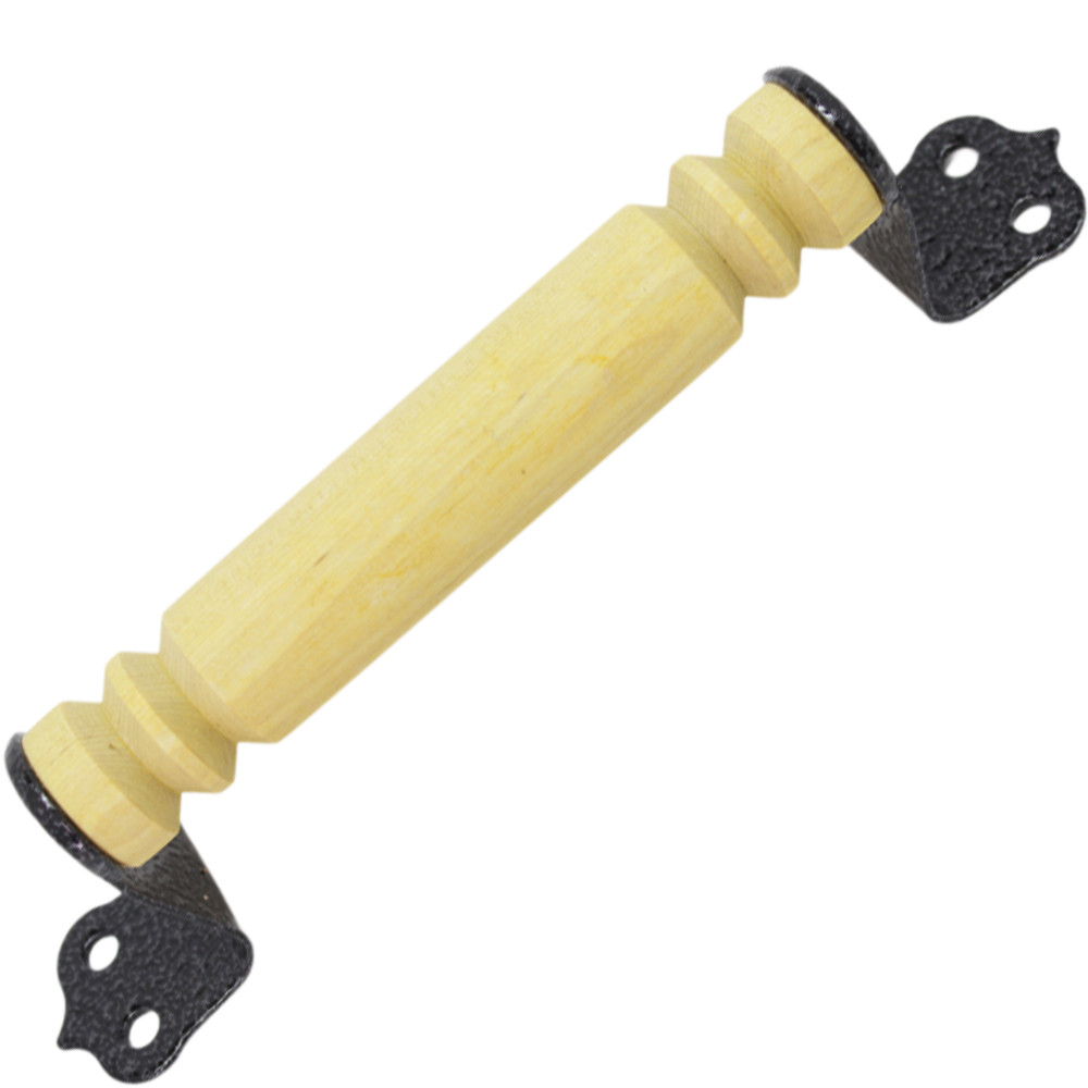 Ручка-скоба дерев РСД-150 круглая фигурная лак
