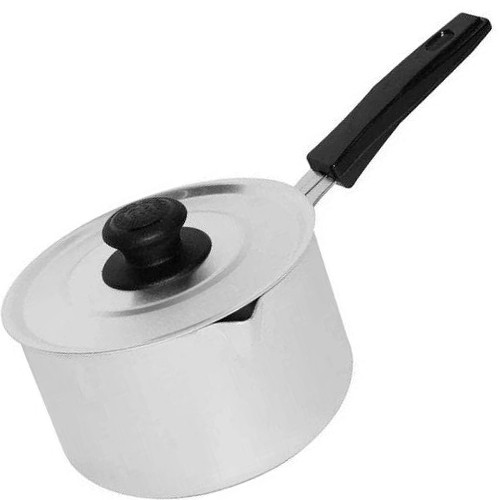 Кастрюля алюминий  1,0л с крышкой пластм. ручка
