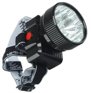 Фонарь налобный аккумуляторный 9 LED, 1Вт, 2 режима работы Руссо Туристо HB673