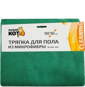 Салфетка д/уборки микрофибра 100*80см Рыжий Кот