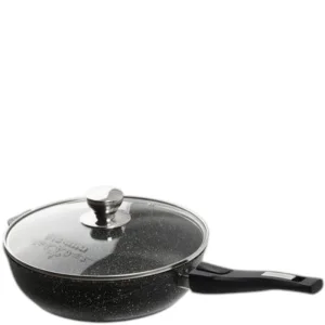 Сотейник литье 26см АП съемная ручка, без крышки Гранит black 0263802