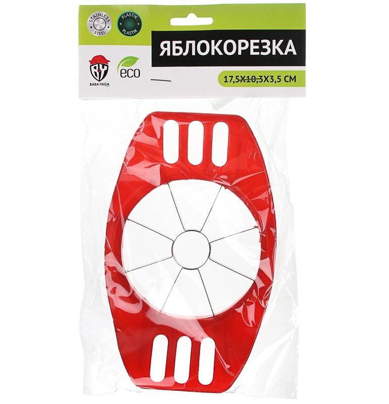 Яблокорезка Веселый Роджер нержав.сталь/пластик