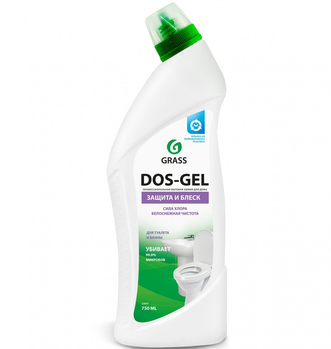 Средство чистящее для сантехники Гель Dos Gel 750мл