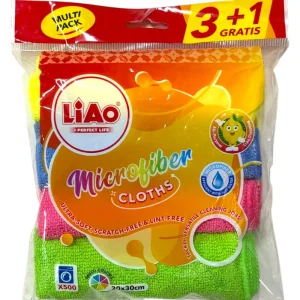 Салфетка микрофибра  (4шт) 30*30см G-2822 /К/ 1/96