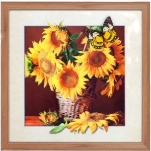 Картина 5D 40*40 Подсолнухи D065 (659717)