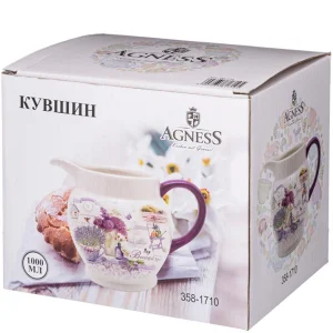 Кувшин 1,0л AGNESS Лавандовая весна (358-1710) 1/18