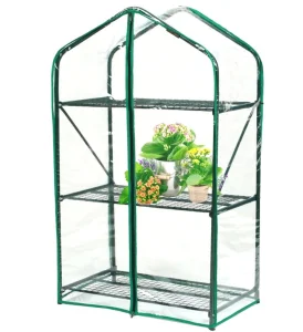 Парник на подоконник (3 полки) 1,1*0,65*0,4м Green Home (чехол-пленка)