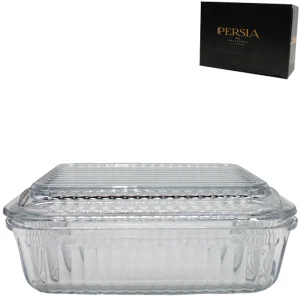 Блюдо стекло с крышкой 0,75л PERSIA /1255/ Иран