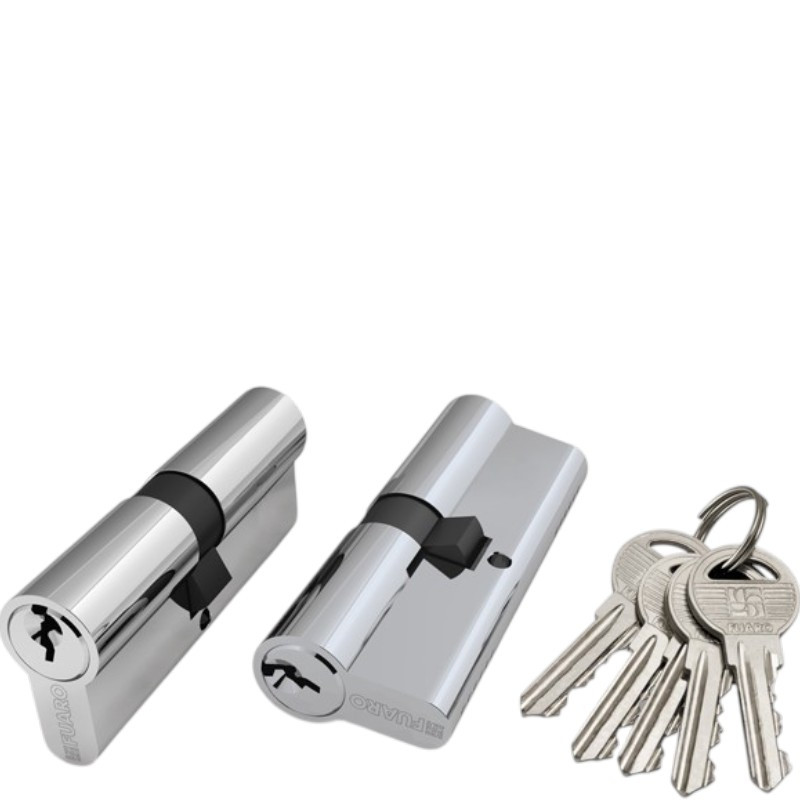 Цилиндровый механизм 60мм 5 ключей/вертушка S-Locked C-302-60-CP хром (121905) 1/100