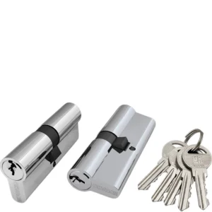 Цилиндровый механизм 60мм 5 ключей/вертушка S-Locked C-302-60-CP хром (121905) 1/100