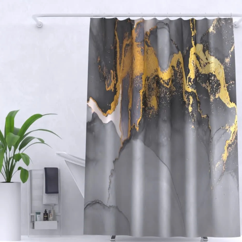 Штора для ванной 180*200см Marble ZALEL YT-Marble169 /УТ-00000512/
