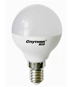 Лампа светодиодная Е27 12W холодный свет 4000K Спутник LED G45