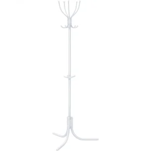 Вешалка-стойка металлическая Комфорт ВК5 матовый белый 650х650х1790мм