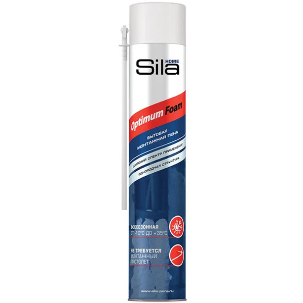 Пена монтажная Sila Home OptimumFoam 750мл всесезонная SILAOPT750 1/12