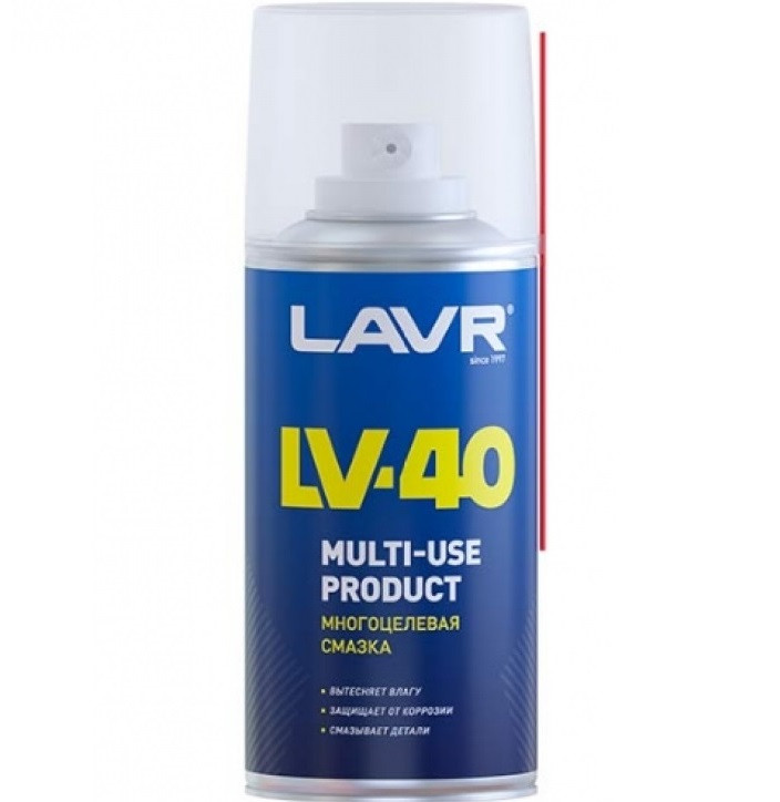 Смазка 210мл многоцелевая аэрозоль LV-40 LAVR 1484  1/12