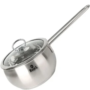 Ковш нерж 1,5л стекл.крышка R-10/15s