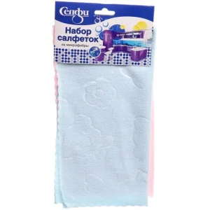 Салфетка микрофибра  (2шт) 30*30см Селфи SD42 (832-079)