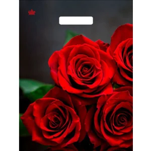 Пакет с вырубной ручкой 40*31см 60мкм ламинат Аромат розы 3255 1/50/500