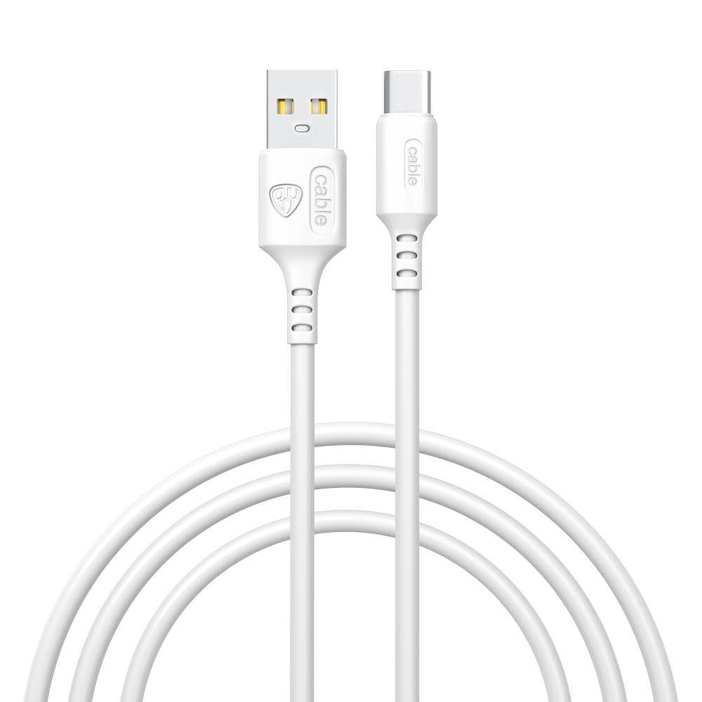Кабель USB для зарядки Type-C, 1,0м 3,0А BY Fusion белый (931-606)