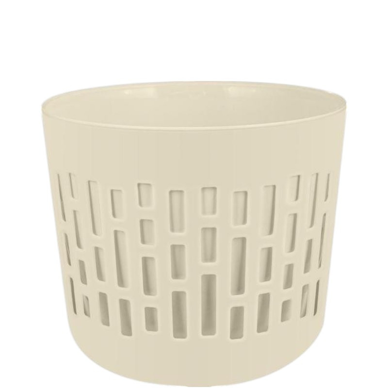 Горшок цветоч. 2,9л ф175мм Берген со вставкой 2,5л молочный туман PT402310048 1/16