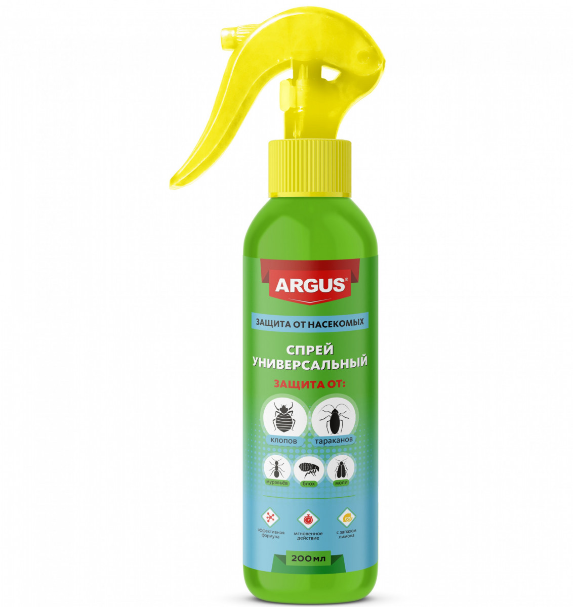 Средство от тараканов и клопов Спрей ARGUS 200мл AR-8692 1/24