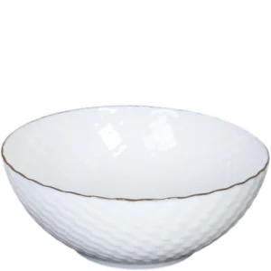 Салатник 7" 17,5см золотая отводка NHG70 (white GOLD) стеклокерамика (746133, 742967) 1/6/48