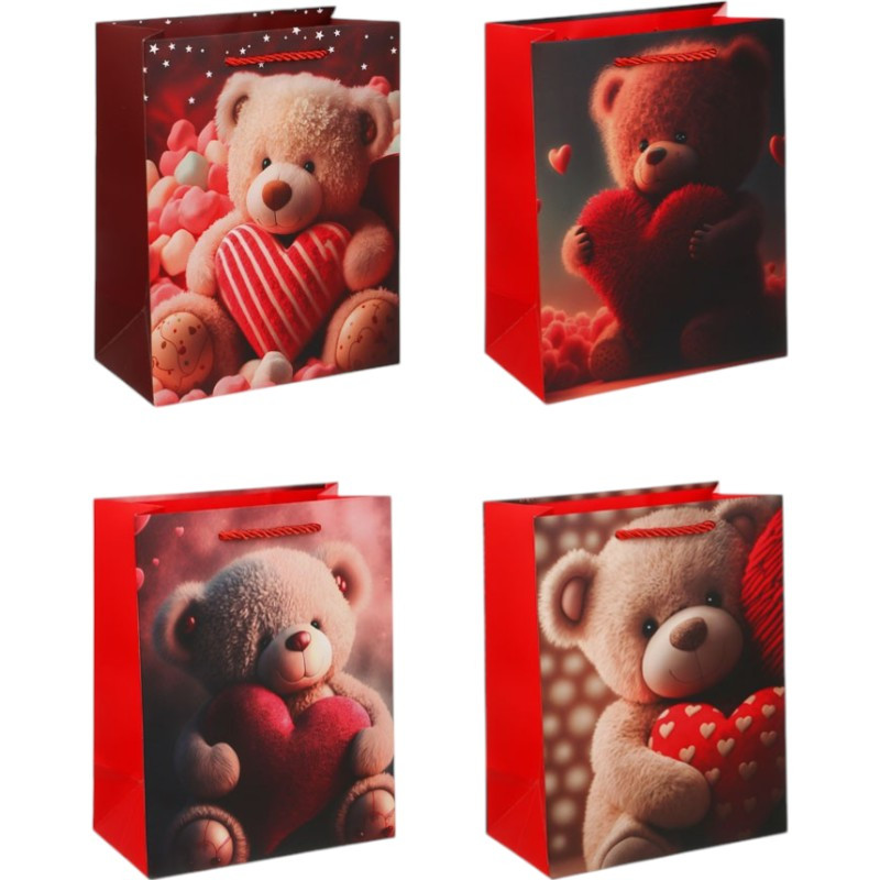 Пакет подарочный 18*23*10см Сердце LADECOR (507-467)