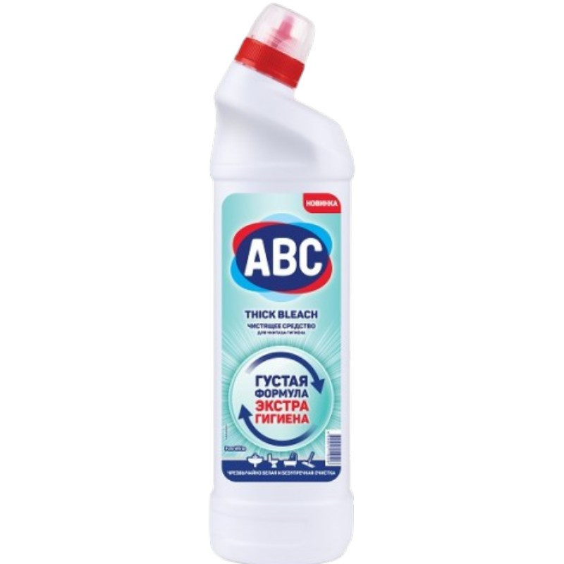 Средство для сантехники ABC 750гр Чистый белый (густой отбеливатель) 11044 1/18
