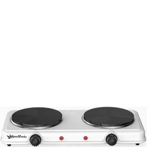 Плитка электрическая двухконфорочная 2000Вт (диск) белая HP-04W