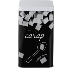 Банка для сыпучих 17*10*10см (для сахара) , жесть /828-369/