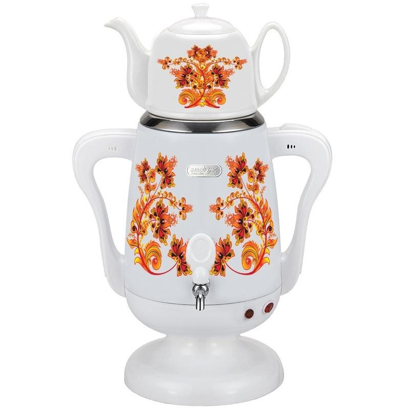 Самовар эл. 3,5л 1800Вт Maxtronic MAX-HD2511-2 + керамический зав.чайник