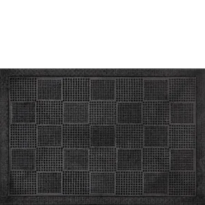Коврик придверный резиновый 40х60см Шашки Comeforte PIN MAT