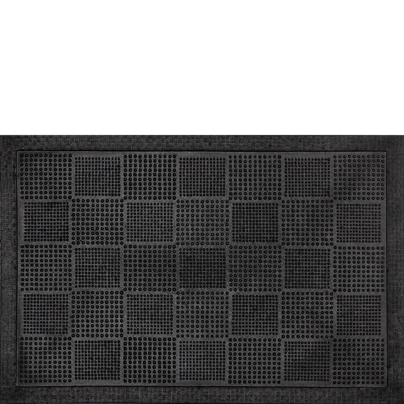 Коврик придверный резиновый 40х60см Шашки Comeforte PIN MAT