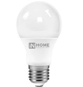 Лампа светодиодная Е27 25W холодный свет 4000К А65 In Home (544659/50 690)