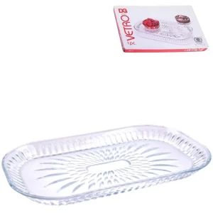 Блюдо стекло 29*18см 1183/PL1183GCL Иран 1/12