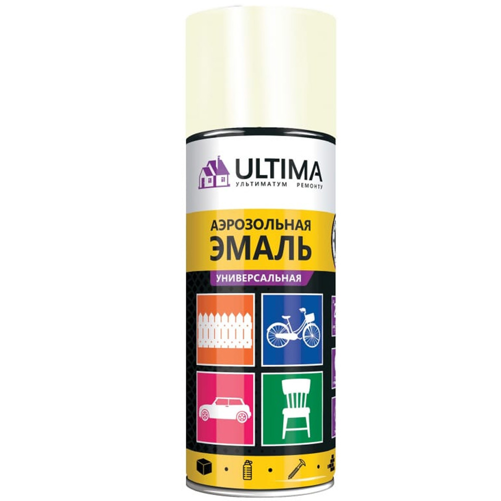Эмаль аэрозольная универсальная Ultima 520мл RAL1001 бежевая ULT022 1/12
