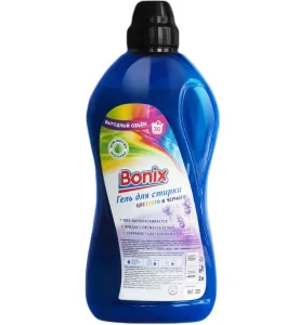 Гель для стирки цветных и черных изделий Bonix 2,0л 1/9
