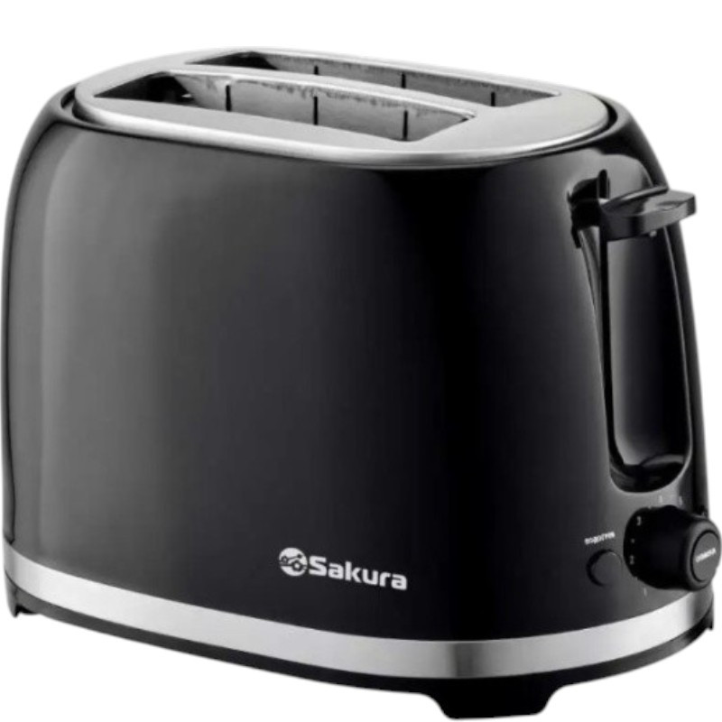 Тостер 850Вт SA-7610BK SAKURA 7 степеней прожарки