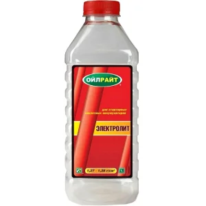 Электролит 1,28кг для стартерных кислотных аккумуляторов OILRIGHT 1/12