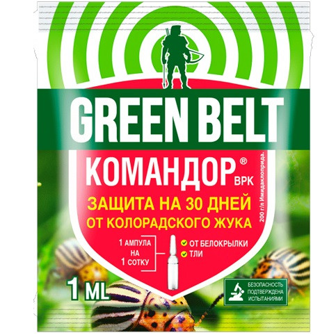 Средство от колорадского жука и тли Командор 1мл ампула GREEN BELT 01-528 1/50/350