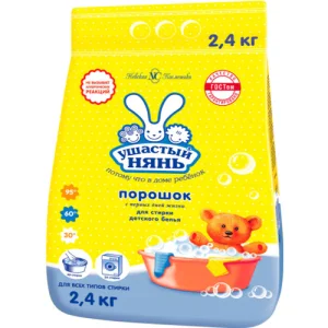 Порошок стиральный Ушастый нянь для всех типов стирки 2,4кг 1/6