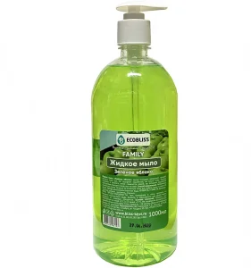 Мыло жидкое Ecobliss Family 1000мл Зеленое яблоко (дозатор) 1/10