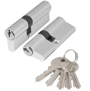 Цилиндровый механизм 60мм 25*25 5 ключей (хром) AX100/60 CP