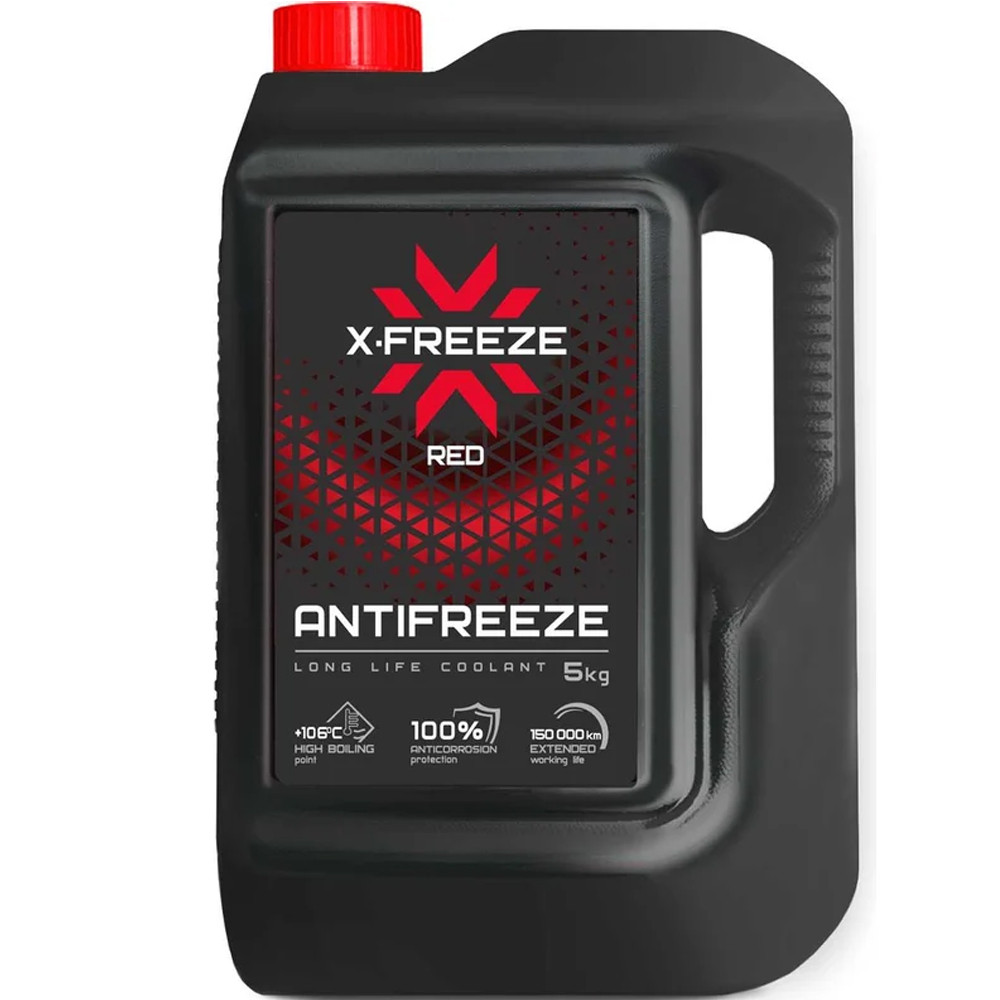 Антифриз красный  5кг X-Freeze Дзержинск 1/4
