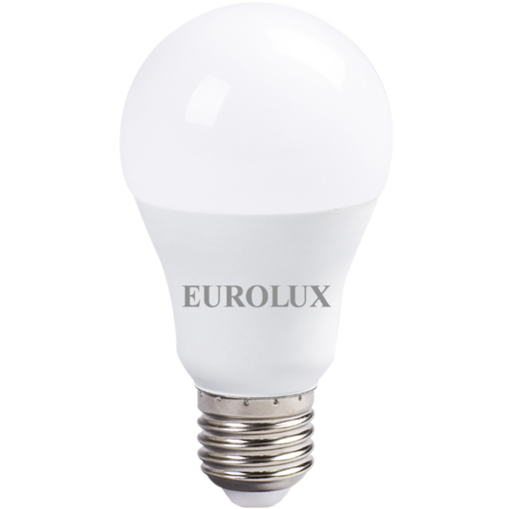 Лампа светодиодная Е27 15W холодный свет 6000K A60 Eurolux 76/2/74